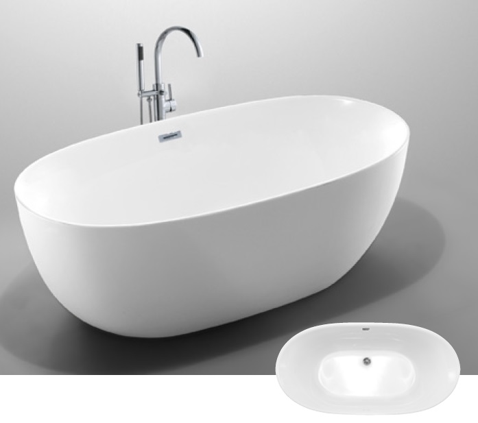 Vasca da bagno freestanding ovale - Lifeclass