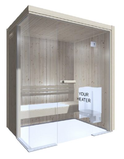sauna abete 167x115 angolo vetrato