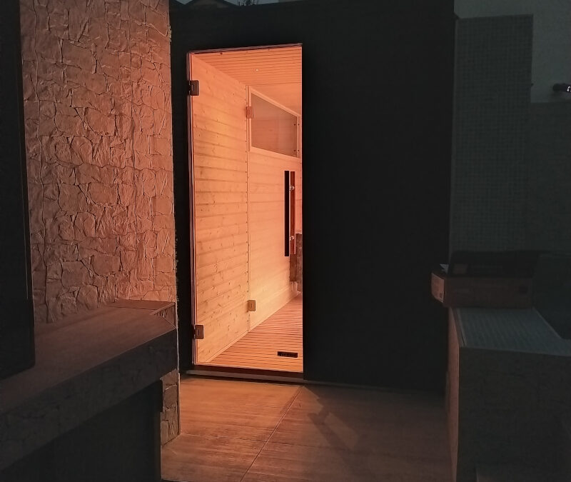 Sauna da esterno su terrazzo a Milano