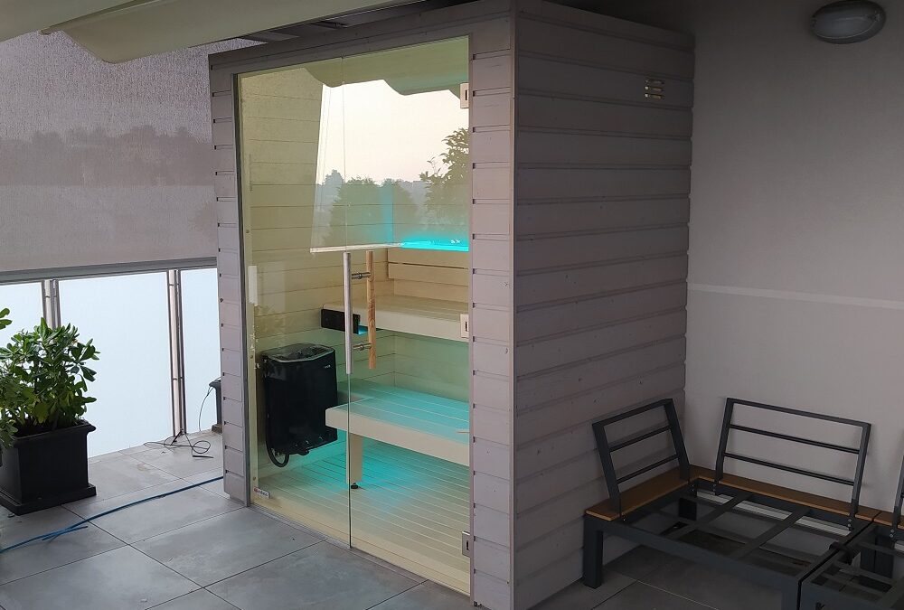 Sauna con funzione vapore per terrazzo