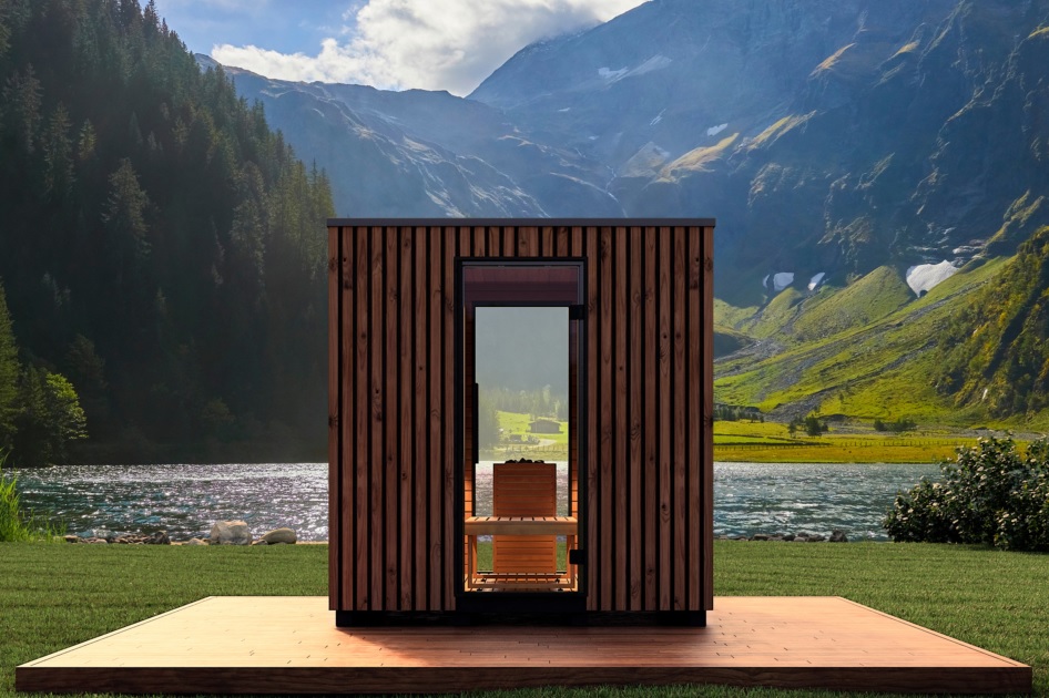 sauna da esterno sul lago