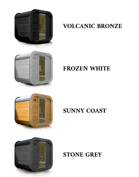 colori sauna cube