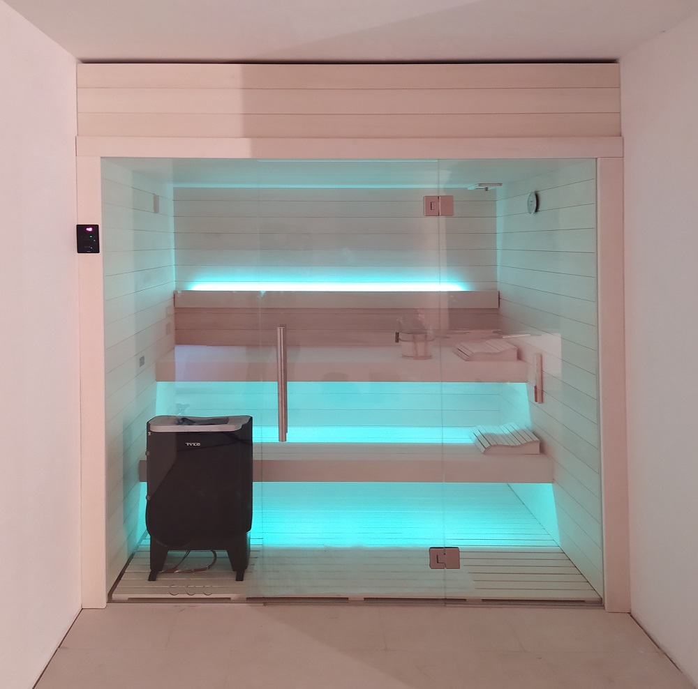 sauna in aspen con cromoterapia 14