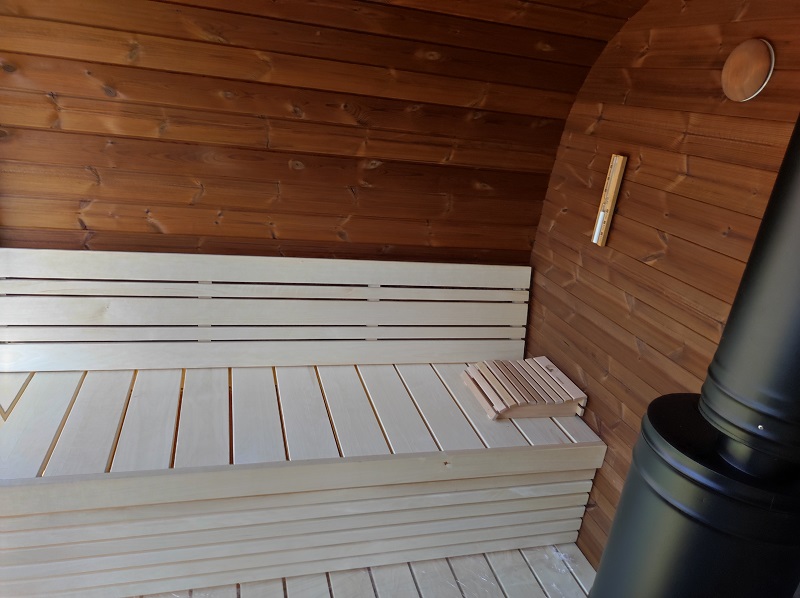 vista pache sauna da esterno