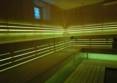 panche sauna pubblica per 20 persone