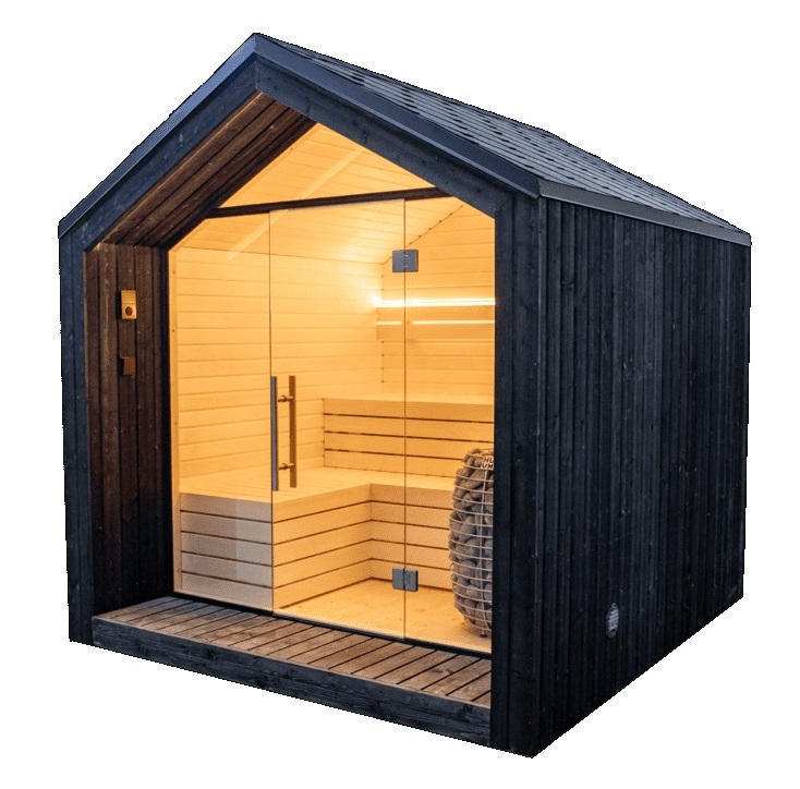 Sauna a casetta Nordic Bliss Lifeclass sfondo bianco