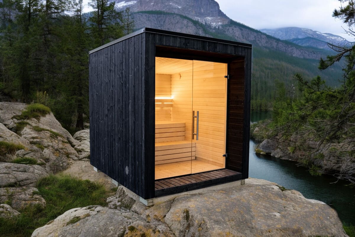 sauna sulla montagna