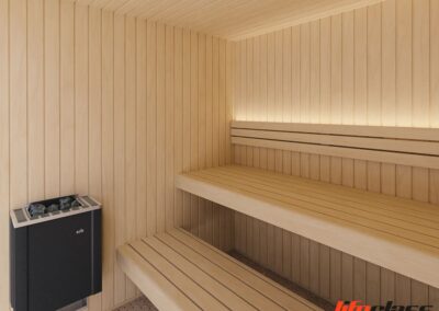 sauna bologna con stufa EOS