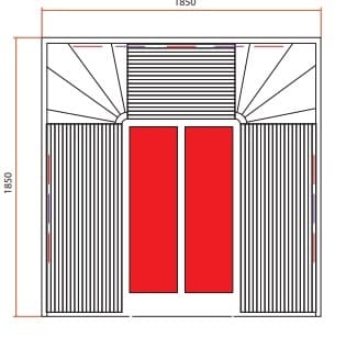 sauna ad infrarossi full spectrum