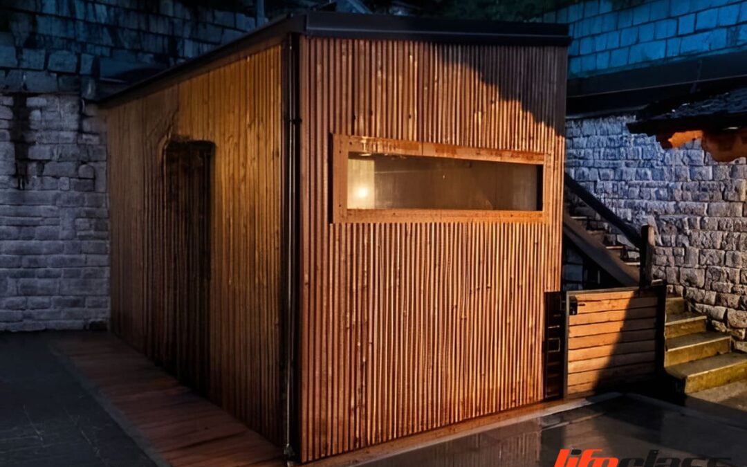 Sauna e rivestimento per SPA privata da esterno