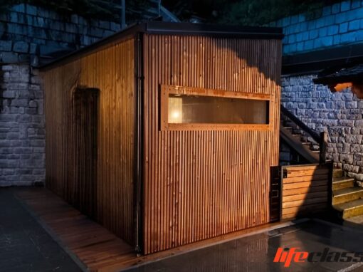 Sauna e rivestimento per SPA privata da esterno