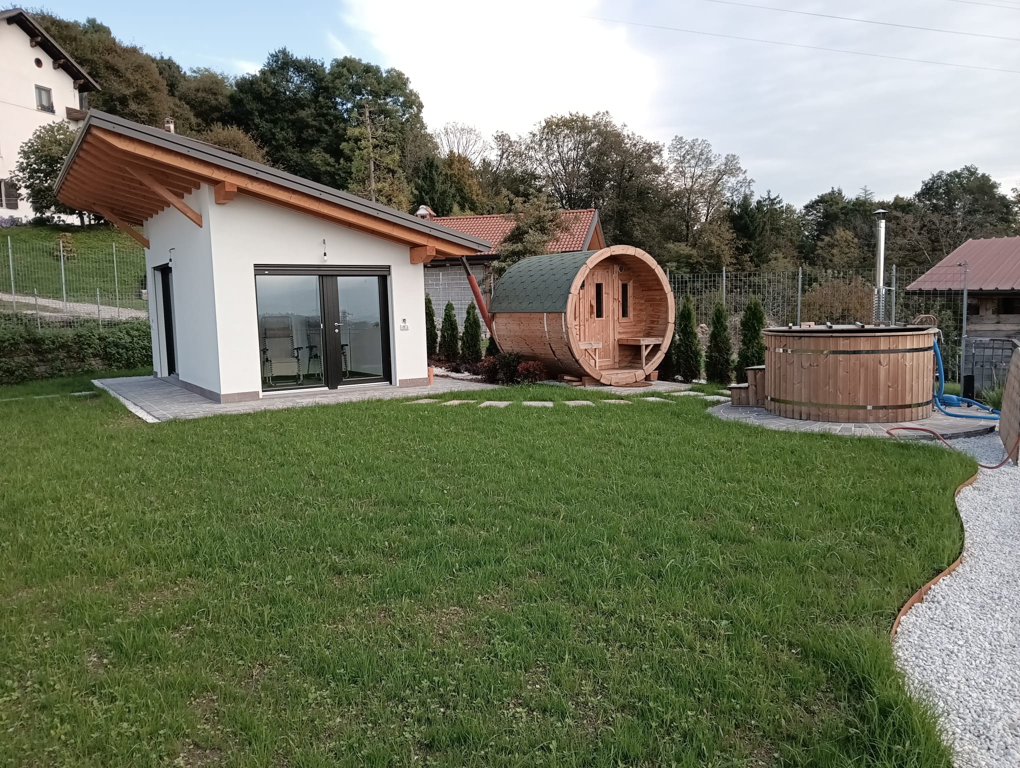 sauna a botte e tinozza per B&B