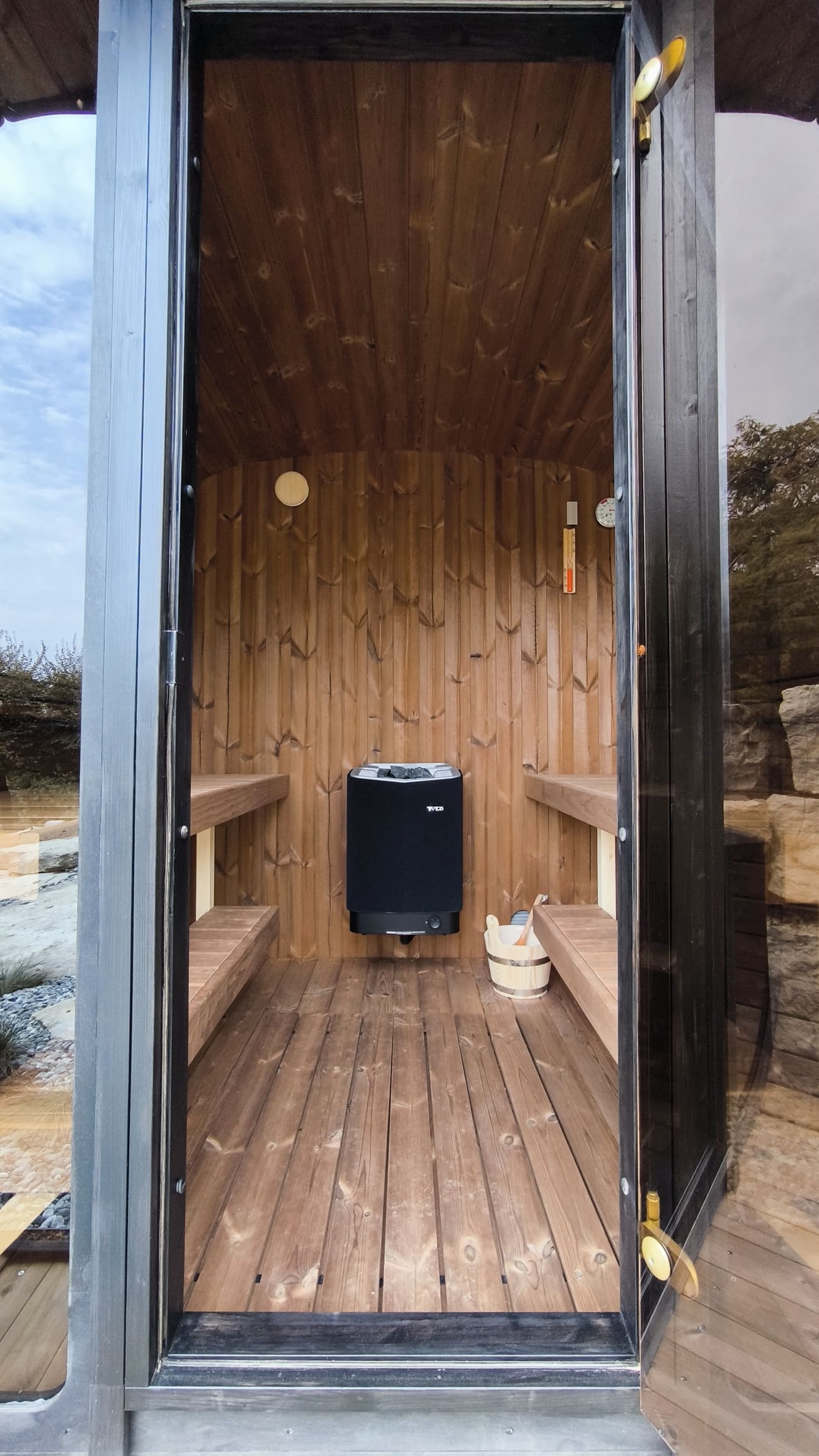 stufa elettrica per sauna per sauna da esterno