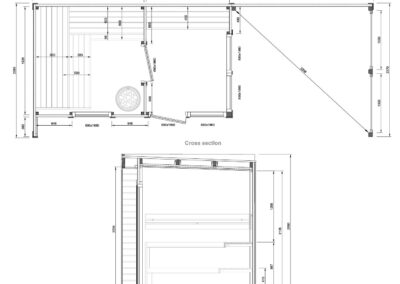 misure sauna L PLUS