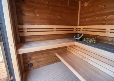 panche sauna da giardino