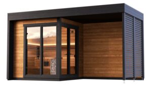 sauna con gazebo annesso