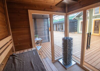 sauna da esterno per B&B