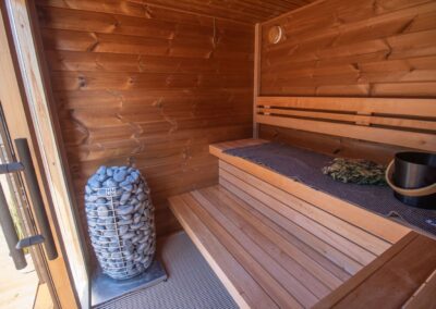 sauna moderna da giardino