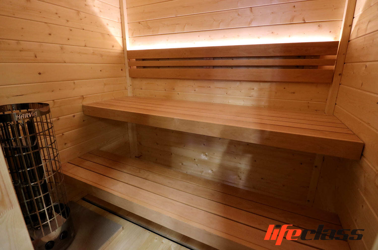 esempio installazione sauna da esterno piccola