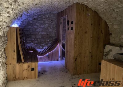 zona benessere per baita in grotta