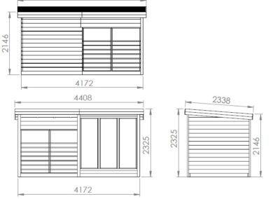 dimensioni sauna con terrazzo