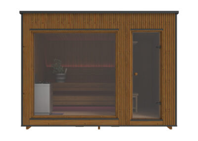 sauna da esterno Modern Lux vista frontale
