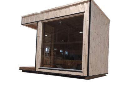 Luxury Modern Sauna 2.3x3.3 m in abete non trattato