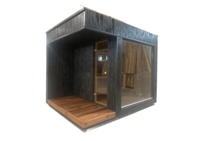 Luxury Modern Sauna 2.3x3.3 m pinewood painted (6)