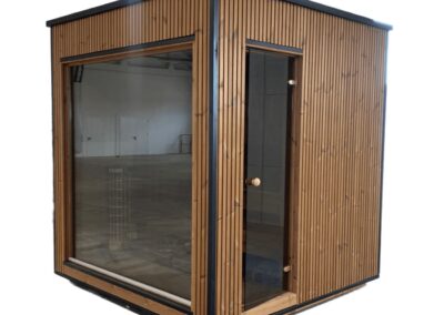 esterno sauna modern lux lifeclass da giardino modello Aurora