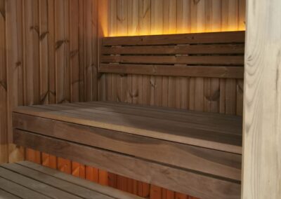 interno sauna modern lux aurora termotrattato