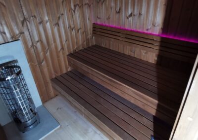 interno sauna modern lux aurora termotrattato