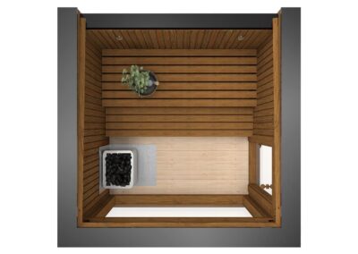 Luxury modern sauna top