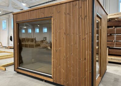 Sauna Modern Lux – Eclipse vista in produzione