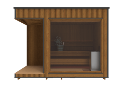 Sauna Modern Lux – Horizon con vetrata