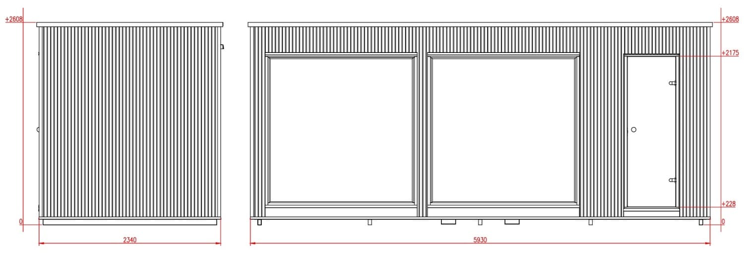 disegno frontale modern lux da giardino grande