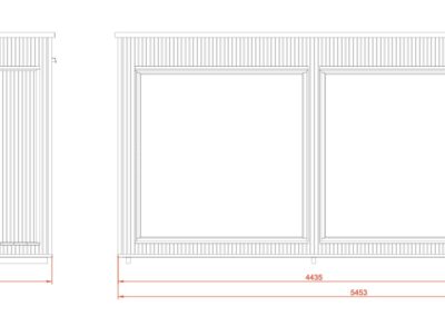 disegno laterale modern lux da giardino sauna