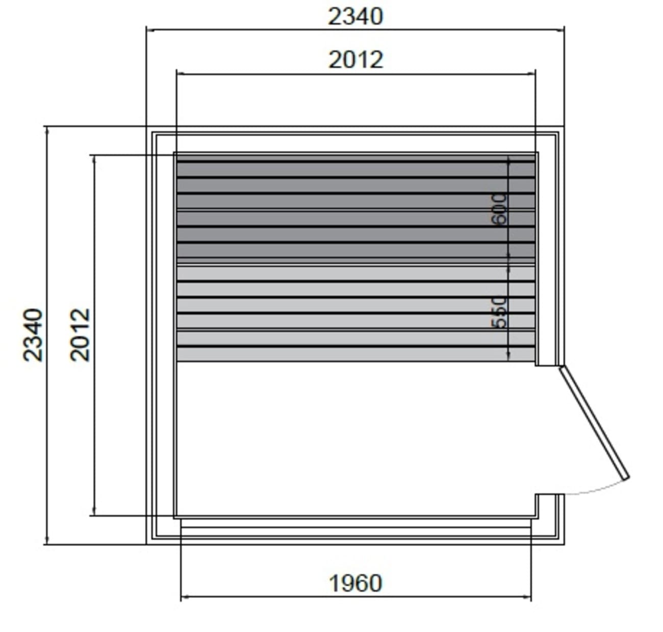 disegno piantina sauna ML23 disegno piantina sauna ML23