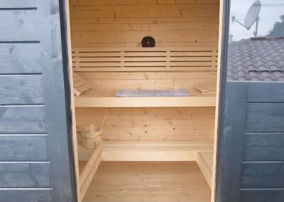 piccola sauna per terrazzo lifeclass