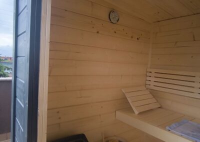 sauna da terrazzo Lifeclass BRC grigio antracite per 4 persone