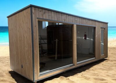 sauna modern lux 2.3x5.9 m da giardino-Photoroom