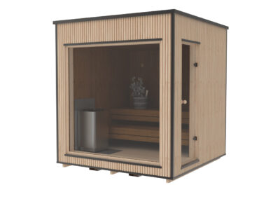 sauna modern lux in abete