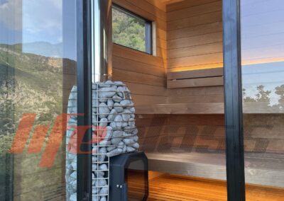 sauna da esterno illuminata lifeclass