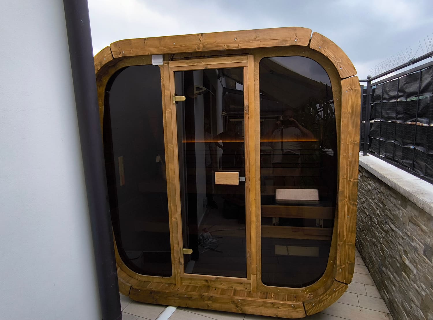 sauna vetrata per terrazzo per 2 persone sauna vetrata per terrazzo per 2 persone