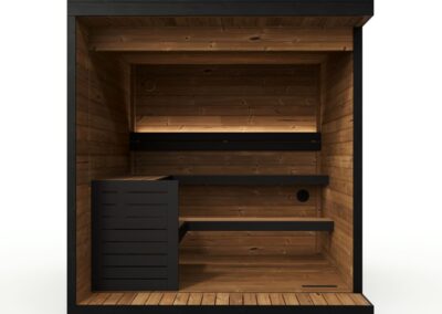 Sauna da esterno Borealis G - Lifeclass - vista interna