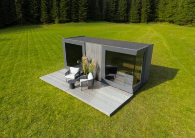 casetta da esterno con sauna doccia e spogliatoio Brezza Lifeclass 18