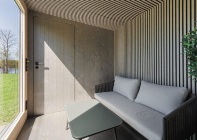 casetta da esterno con sauna doccia e spogliatoio Brezza Lifeclass 5