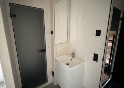 casetta da esterno con sauna doccia e spogliatoio Brezza Lifeclass 7
