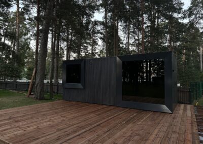casetta da esterno con sauna doccia e spogliatoio Brezza Lifeclass 8