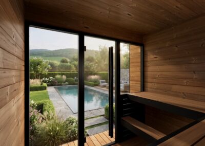 Interno sauna Borealis G