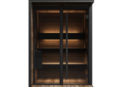 sauna Borealis 4 posti marca Lifeclass - frontale